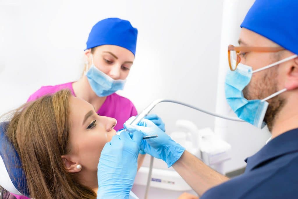 Woman Getting Root Canal